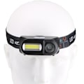 Miniatyrbilde 4 av 5: Pannlampa - Ljusstark i litet format (COB/XPE LED) USB-laddning Svart
