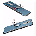 Miniatyrbillede 6 af 11: Stilsäkert Skal med ringhållare till Huawei Mate 20 Lite Blå
