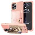 Miniatyrbilde 2 av 11: Smidigt Stilsäkert Skal med Kortfack - iPhone 12 Pro Max Röd