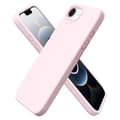 iPhone 16E Skal med Mikrofiber & Anti-Halk Ljusrosa