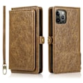 Miniatyrbillede 1 af 6: Smart 2 i 1 Pungetui - iPhone 12 Pro Brun
