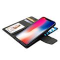 Miniatyrbillede 2 af 11: iPhone XR - Praktiskt Dubbelfunktion Plånboksfodral HANMAN Svart