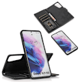 Pikkukuva 8 / 11: Praktiskt Plånboksfodral (Leman) - Samsung Galaxy S21 Ljusblå