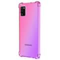 Samsung Galaxy A41 - Stilsikkert silikoneskal Rosa/Lila