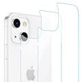 Miniatyrbilde 11 av 11: 2-Pack 3in1 Fram- & Baksida Kameralinsskydd till iPhone 15 Plus Transparent