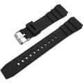 Stilsäkert Gummi Klockarmband Svart 22mm