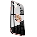 Pikkukuva 4 / 11: Skyddande Skal med Ringhållare FLOVEME - iPhone 12 Mini Silver