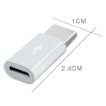 Miniatyrbild 10 av 11: Micro-USB till USB-C  Adapter 2in1 Laddning + Dataöverföring Svart