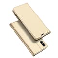 Silk-Touch-Fodral med Kortplats till iPhone XS Max Guld
