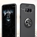 Pikkukuva 3 / 11: Robust Skyddsskal med Ringhållare till Samsung Galaxy S8 Svart/Röd