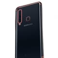 Stilsäkert Skyddande Silikonskal - Samsung Galaxy A9 2018 Roséguld