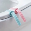 Miniatyrbillede 10 af 11: Smidig Slittålig Silikon Toalettsits Handtag Rosa