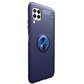 Miniatyrbilde 6 av 11: Stilsäkert Smidigt Skal med Ringhållare - Samsung Galaxy A12 Svart/Blå