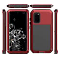 St�td�mpande Aluminium Skal - Samsung Galaxy S20 Röd