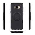 Miniatyrbillede 3 af 11: Galaxy S8+ - Carbon Silikonskal med Ringhållare FLOVEME Grå