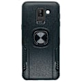 Miniatyrbild 8 av 11: Samsung A6 Plus - Praktiskt Skal med Kickstand (LEMAN) Mörkblå