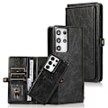 Miniatyrbillede 3 af 11: Smooth 2-1 Wallet Case - Samsung Galaxy S21 Ultra Brun