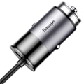 Pikkukuva 8 / 11: Smidig Slittålig Baseus 3-USB Port Billaddare Grå