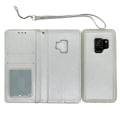 Miniatyrbillede 1 af 11: Smart Stilsäkert Plånboksfodral (DOVE) - Samsung Galaxy S9 Silver