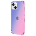 (Floveme) Silikonskal - iPhone 13 Blå/Rosa