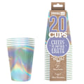 Miniatyrbild 1 av 2: Pappersmugg Regnbåge 53cl 20-pack Flerfärgad