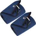 Tri-Fold Golfhanddukar, 2-pack Våffelmönstrade Handdukar Fiber Vattenabsorption med D-klämma