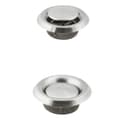 Miniatyrbillede 2 af 5: 4\" Tommer Universal Diffuser i Rustfrit Stål - Justerbar Ventil - Optimal Luftstrøm - Luftindtag, Udsugningskanal Ventilation - Rund Metal