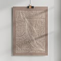 Miniatyrbild 2 av 4: Abstract Irregular Lines Poster 50x70 cm