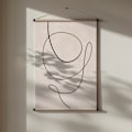 Miniatyrbild 1 av 3: Minimal line art abstract drawing 01 Poster 30x40 cm