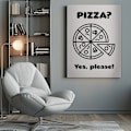 Miniatyrbild 2 av 3: Pizza Canvastavla 50x70 cm