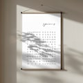 Miniatyrbild 3 av 3: List of spices Poster 30x40 cm