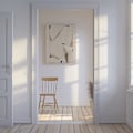 Miniatyrbild 2 av 3: Geometric Beige art No.1 Canvastavla 50x70 cm