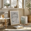 Miniatyrbild 1 av 4: Abstract Grey Intersections 02 Poster 50x70 cm