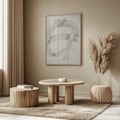 Miniatyrbild 3 av 4: Abstract Grey Intersections 02 Poster 50x70 cm