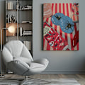 Miniatyrbild 1 av 3: Blue Tomatoes Canvastavla 50x70 cm