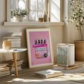 Miniatyrbild 2 av 2: Sardines Tin Can Pink Poster 50x70 cm
