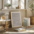 Miniatyrbild 3 av 4: Minimal line art abstract drawing 03 Poster 50x70 cm