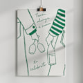 Miniatyrbild 4 av 4: Two persons holding a wine bottle and wine glasses with the text &quot;There&#039;s always a reason to celebrate&quot; Poster 50x70 cm