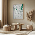 Miniatyrbild 3 av 4: Two persons holding a wine bottle and wine glasses with the text &quot;There&#039;s always a reason to celebrate&quot; Poster 50x70 cm