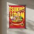 Miniatyrbild 1 av 3: Tsukimi Udon Menu Poster 30x40 cm
