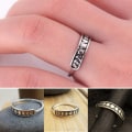 Pikkukuva 3 / 3: Ring - Moon - Phases - 2 Sizes Silver 8