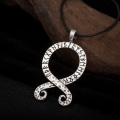 Pikkukuva 2 / 2: Necklace - Troll Cross - Runes - Norse Mythology - Cord Silver