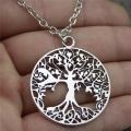 Miniatyrbillede 2 af 2: Necklace - Tree of Life Silver