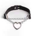 Pikkukuva 7 / 7: Choker - Heart - Chain - Black Black