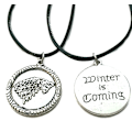 Miniatyrbild 1 av 4: Halsband Winter is coming Game Of Thrones House Stark Rem