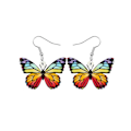 Miniatyrbillede 1 af 4: Earrings - Butterfly - Acrylic Multicolor