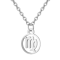 Miniatyrbild 3 av 3: Örhängen Halsband 3-del Stjärntecken JUNGFRUN Zodiak Rostfritt Silver