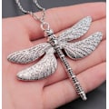 Pikkukuva 2 / 4: Halsband Trollslända XL Dragonfly Insekt Silver