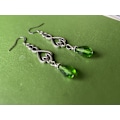Miniatyrbillede 3 af 4: Earrings - Celtic Knot - Trinity - Drop Green