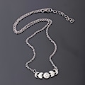 Miniatyrbilde 5 av 6: Choker Måne Wicca Halvmåne Månfas Triple Moon Pagan Silver
